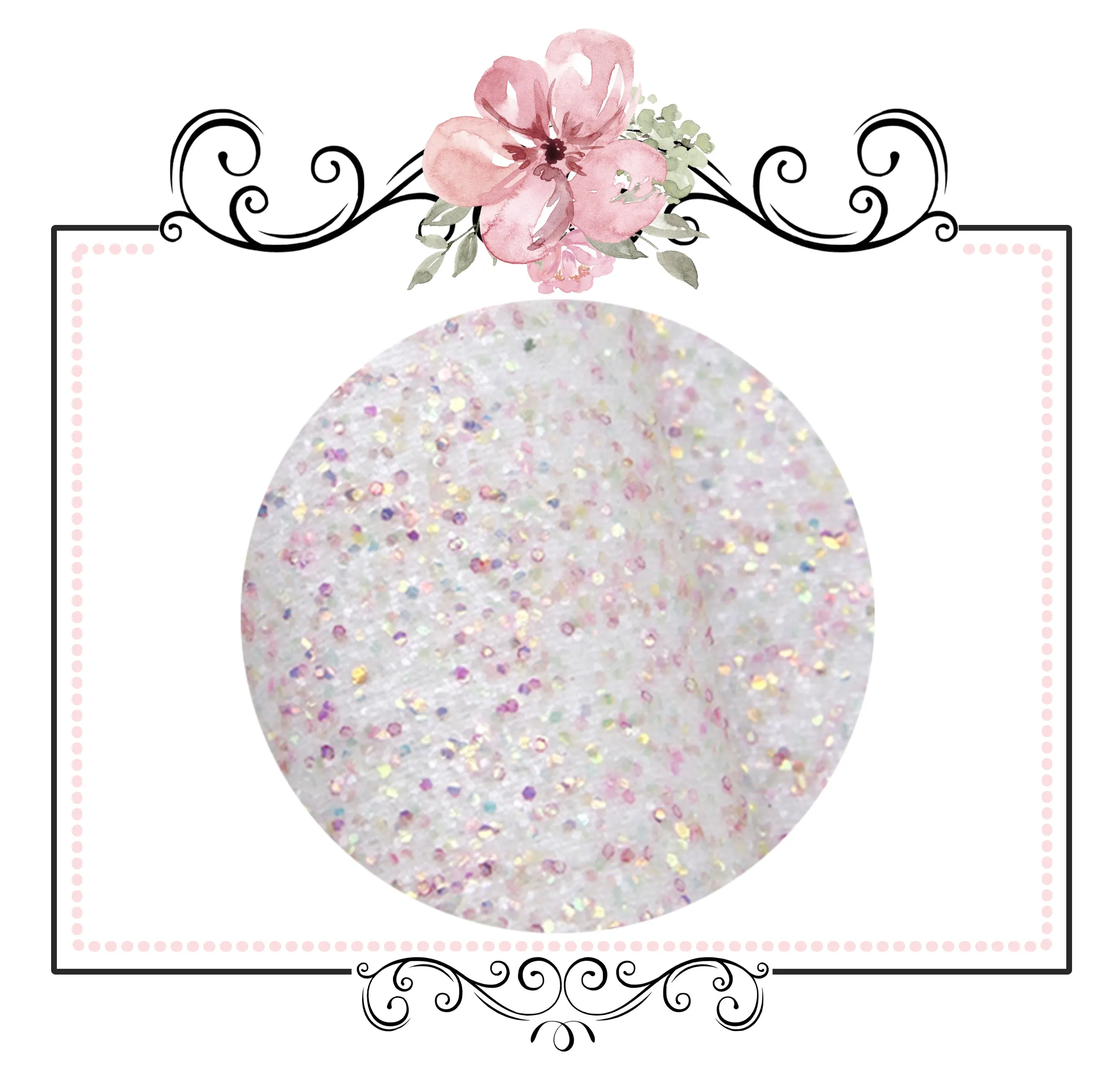 Fairy Dust Pretty In Blue ~ Glitter Canvas Craft Fabric Sheets