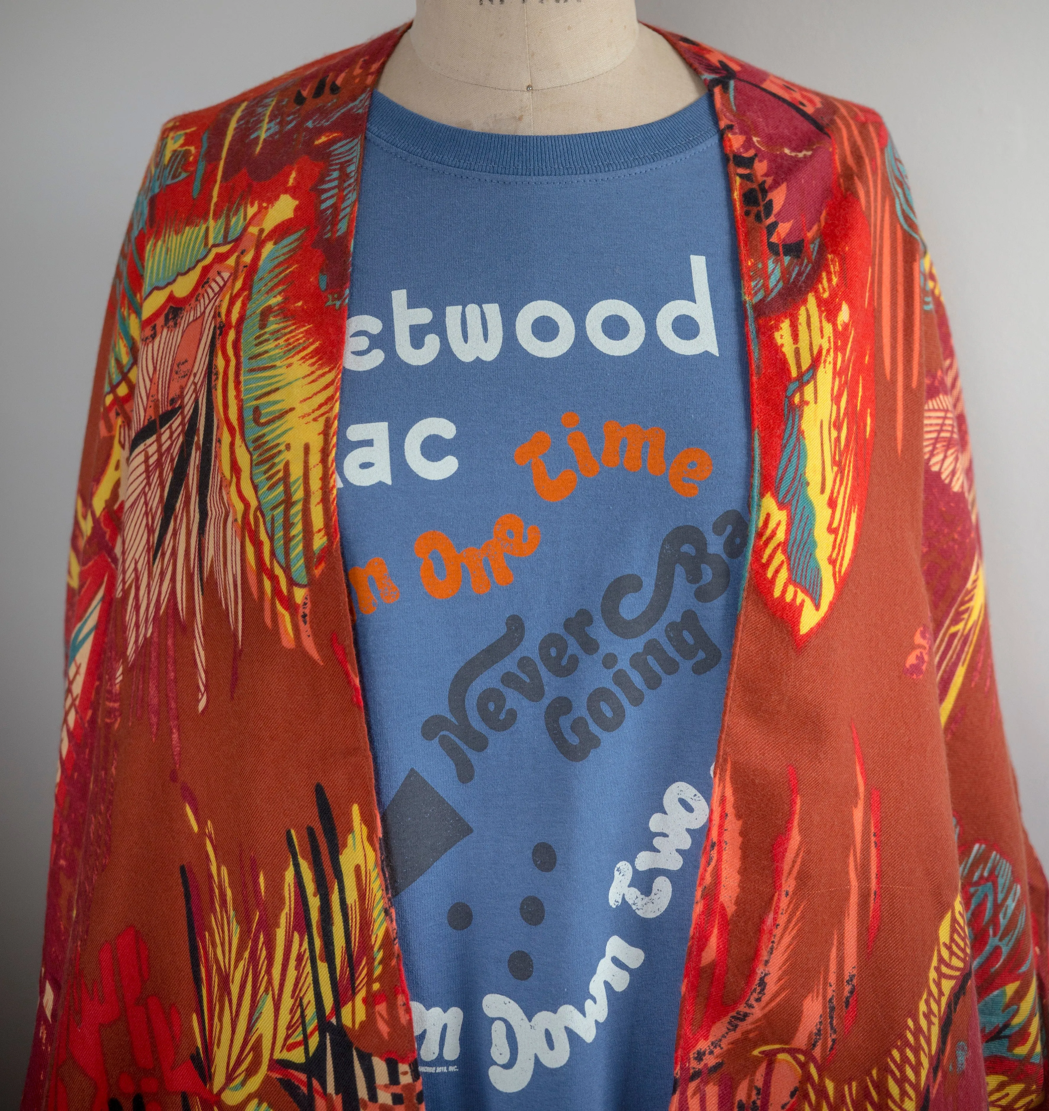 Fall Floral Print Kimono