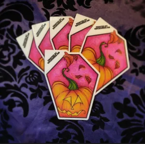 Fall Pumpkin Coffin (Sticker)