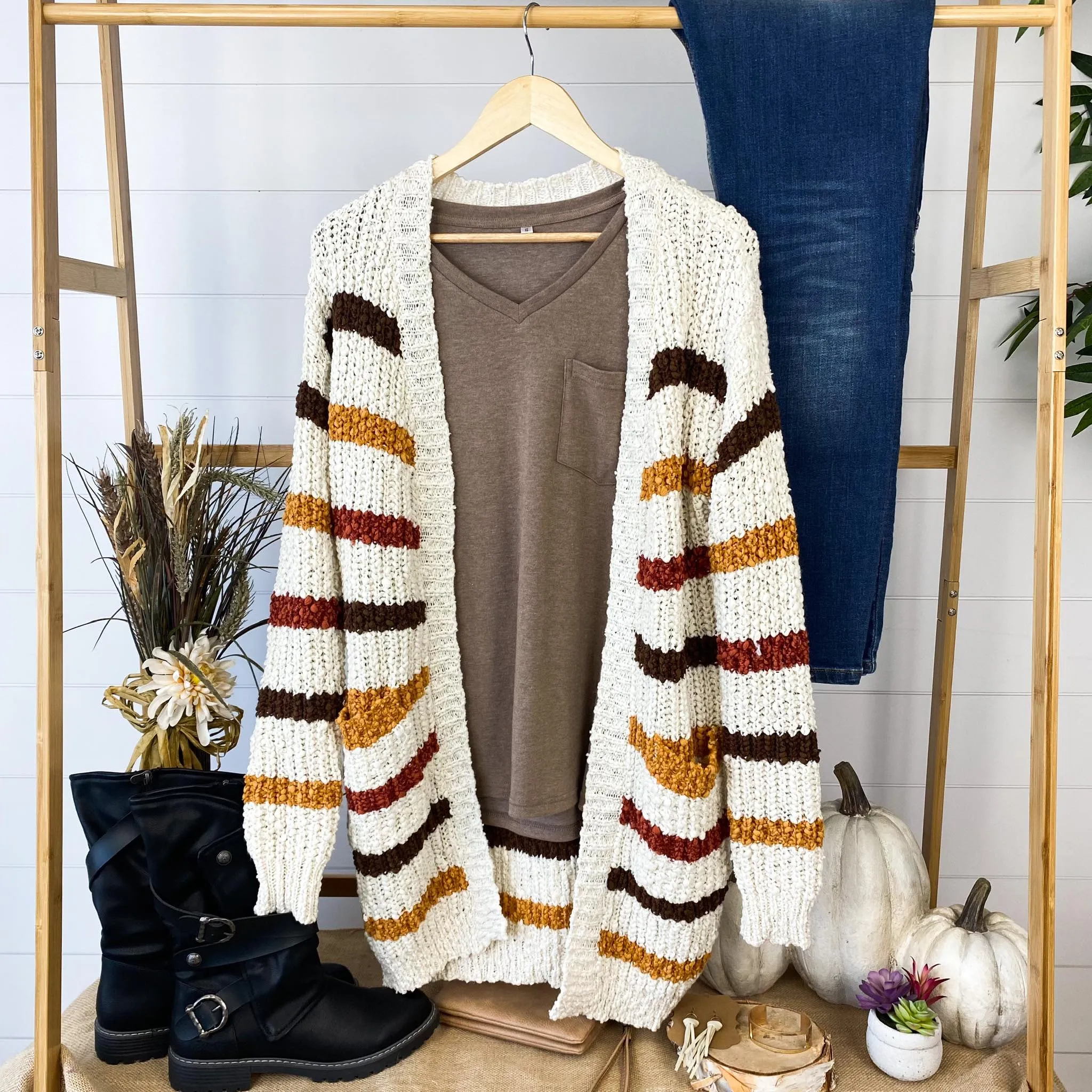 Fall Stripe Cardigan