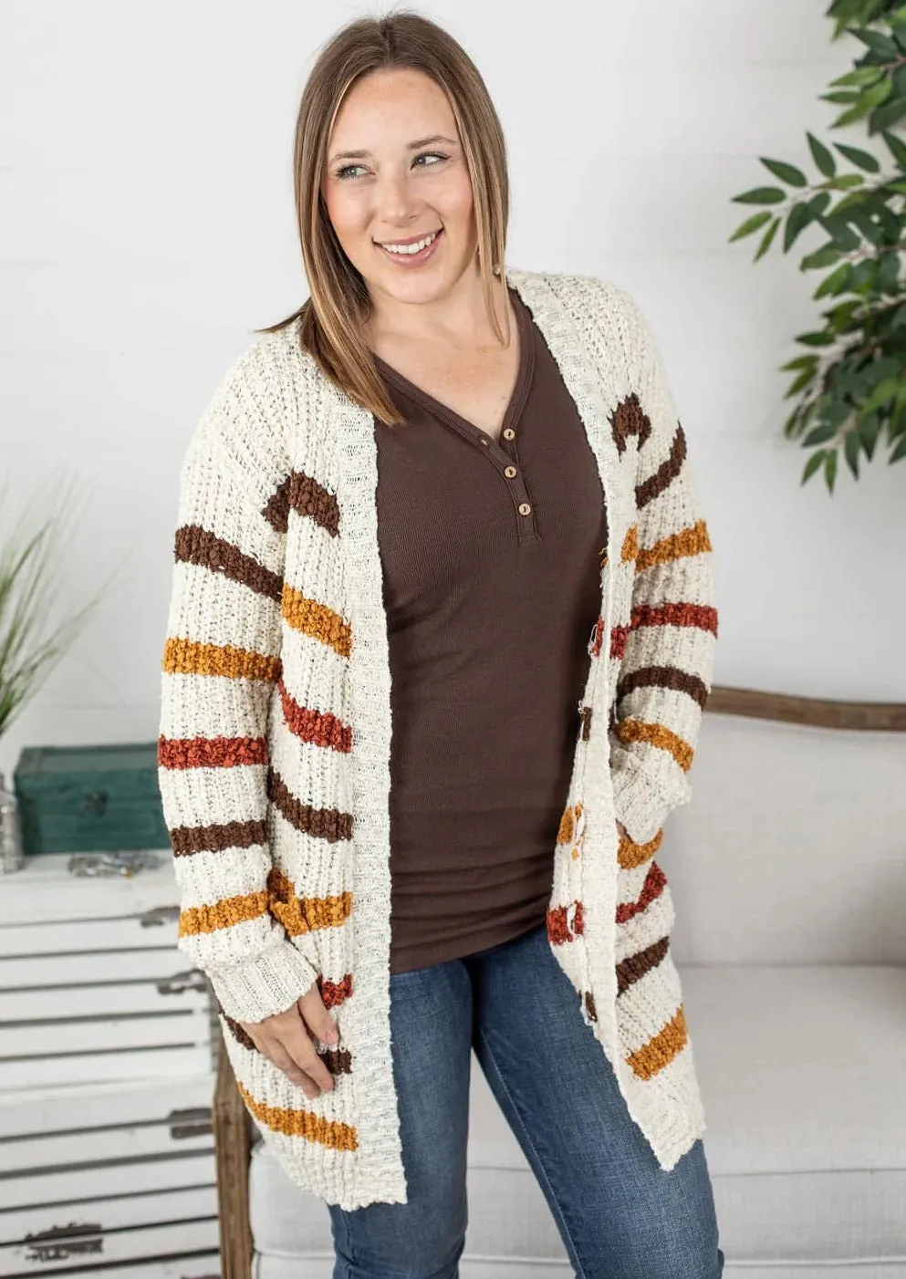 Fall Stripe Cardigan