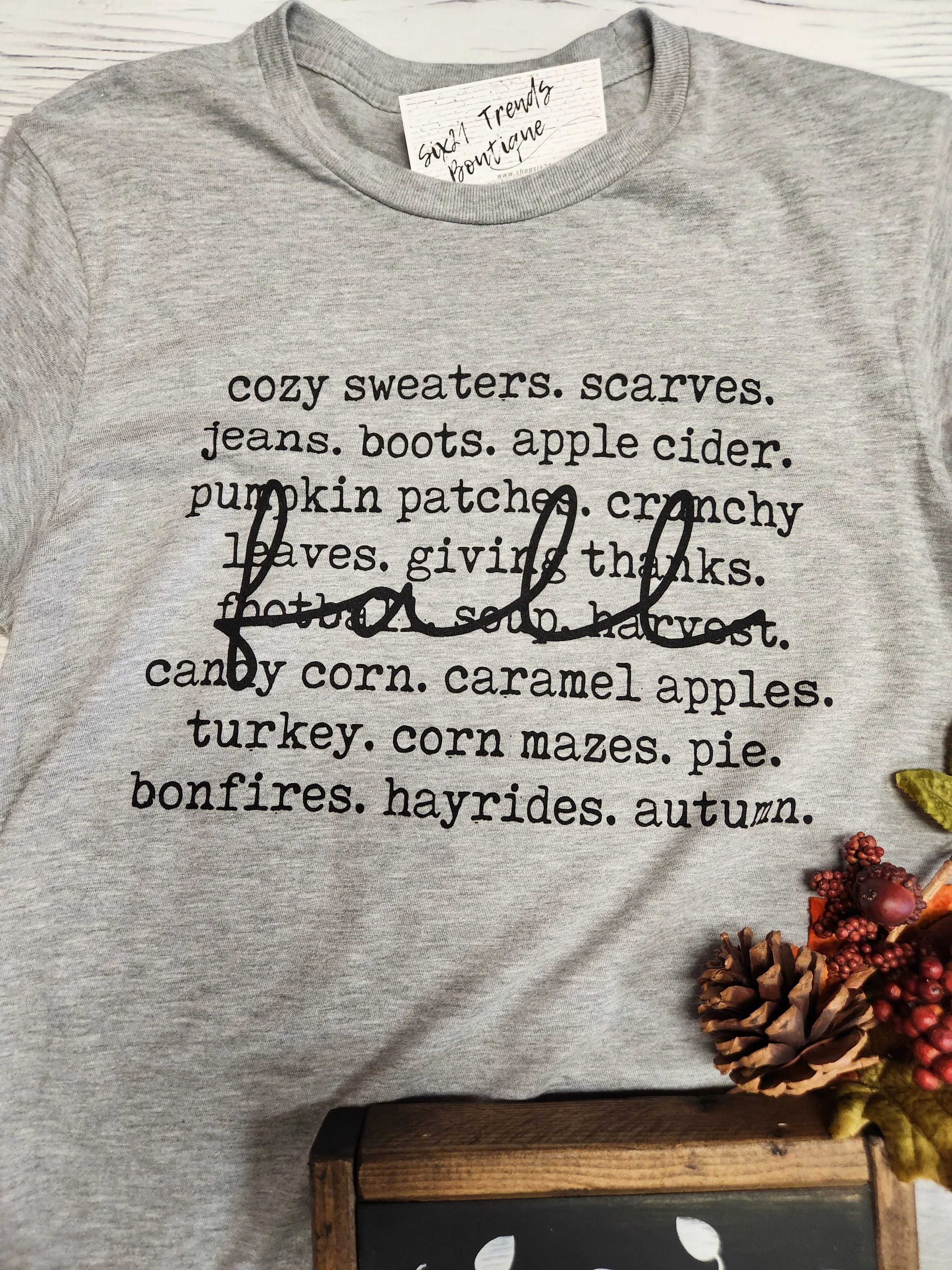Fall Words Tee