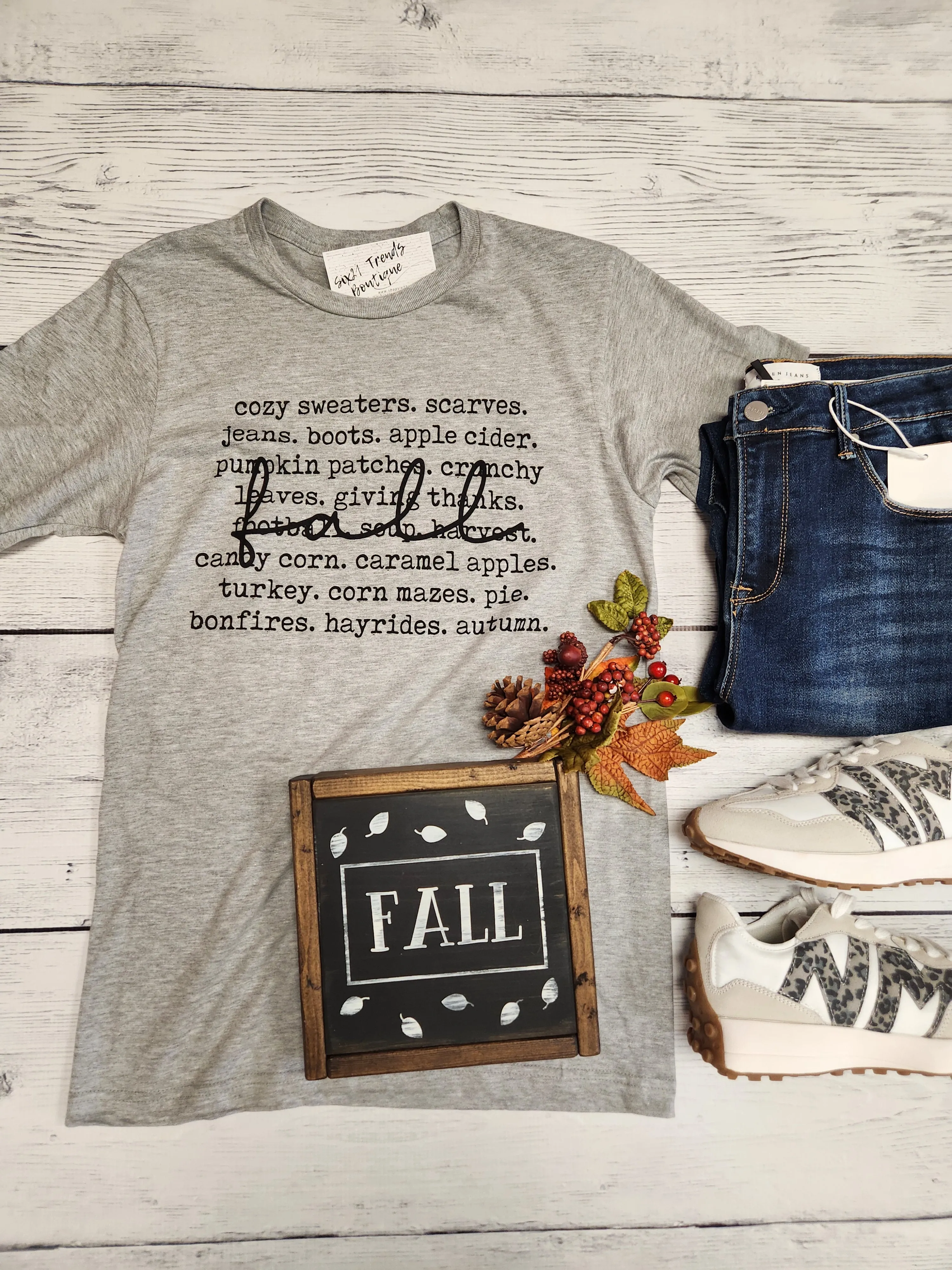Fall Words Tee