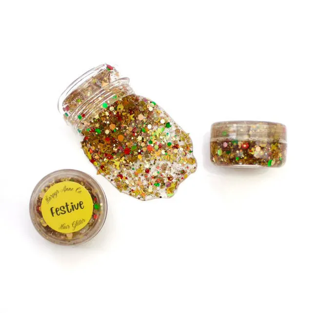Festive Hair Glitter Gel