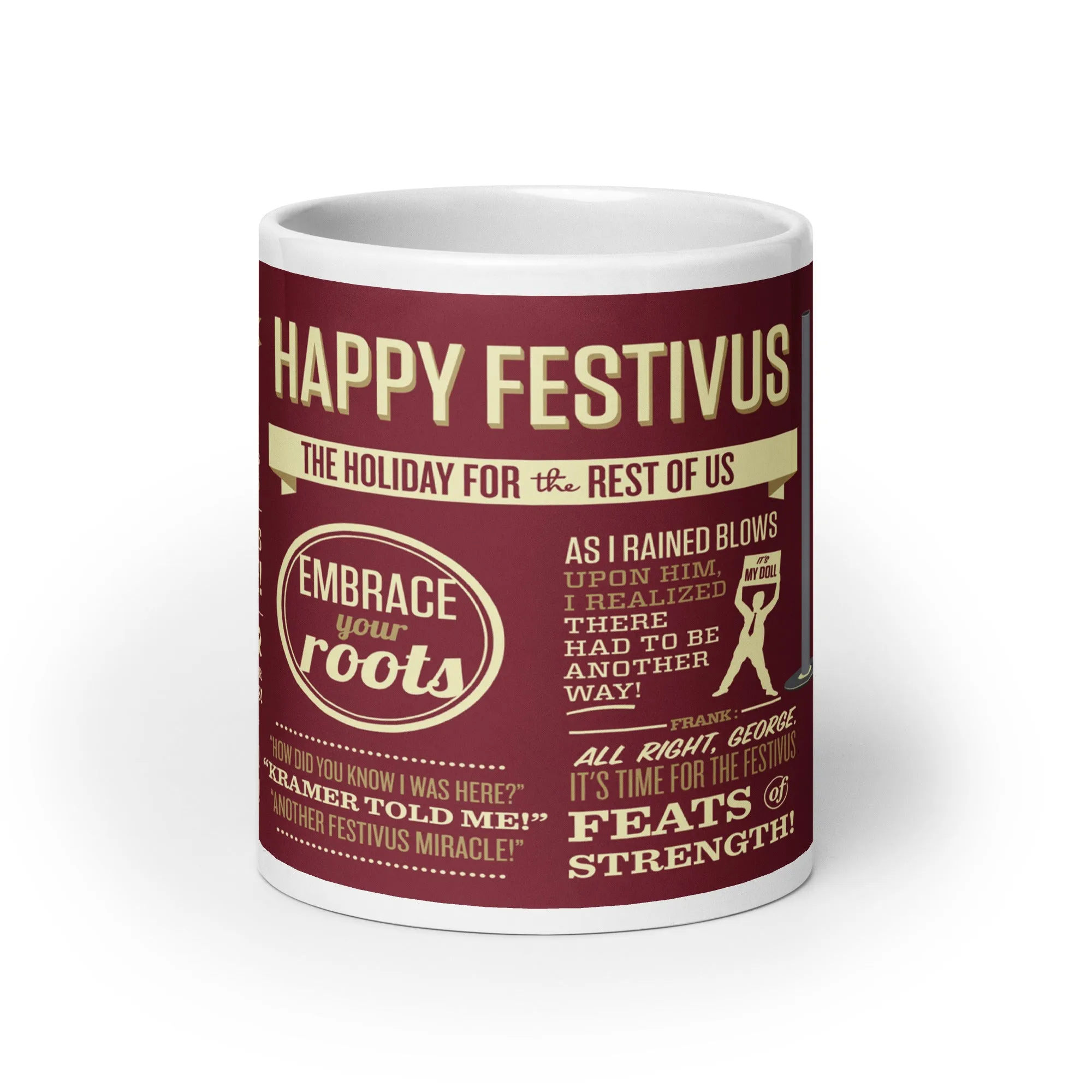Festivus White glossy mug