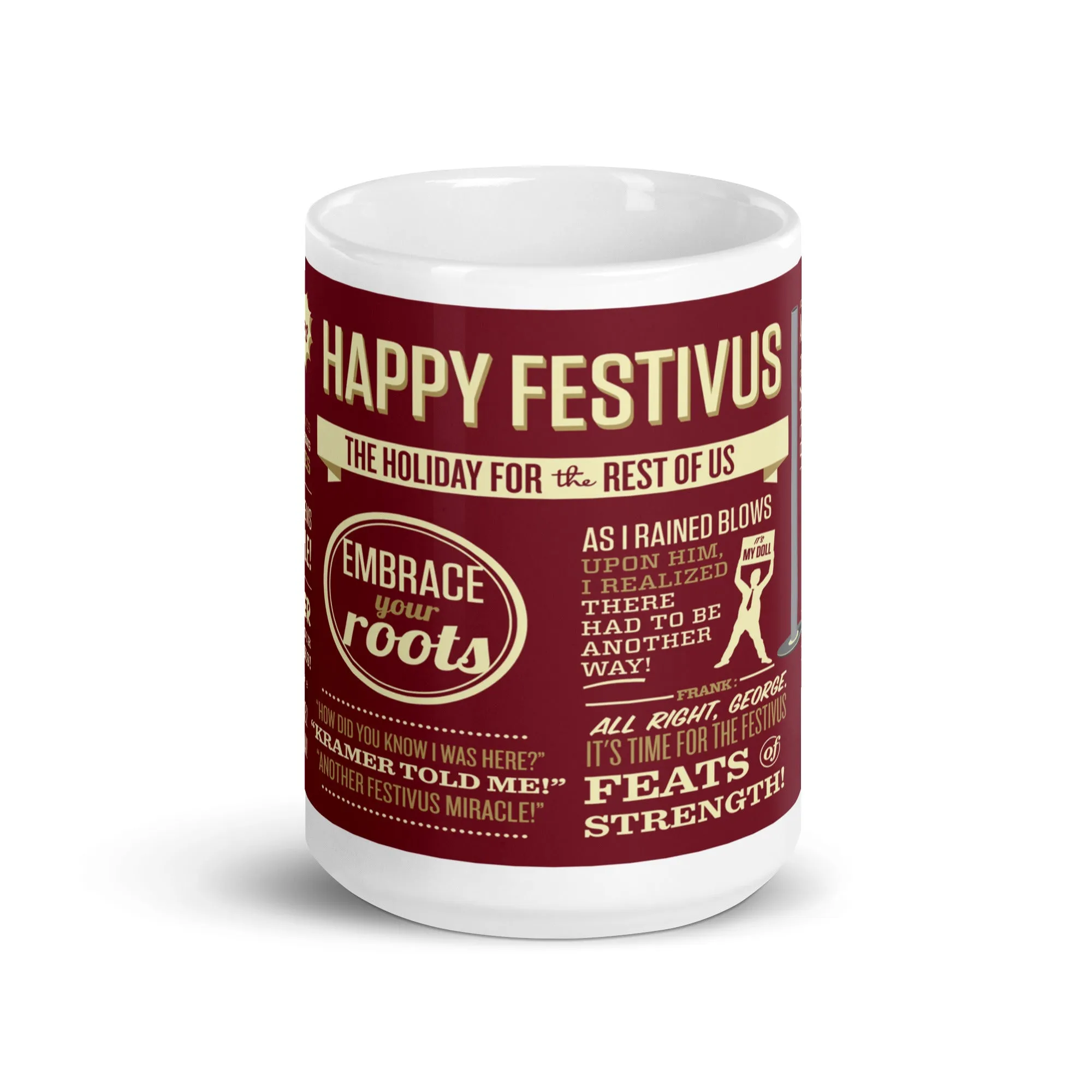 Festivus White glossy mug