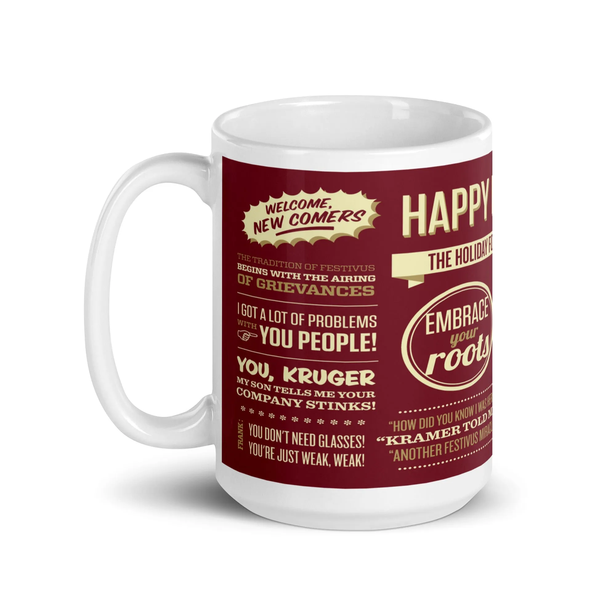 Festivus White glossy mug