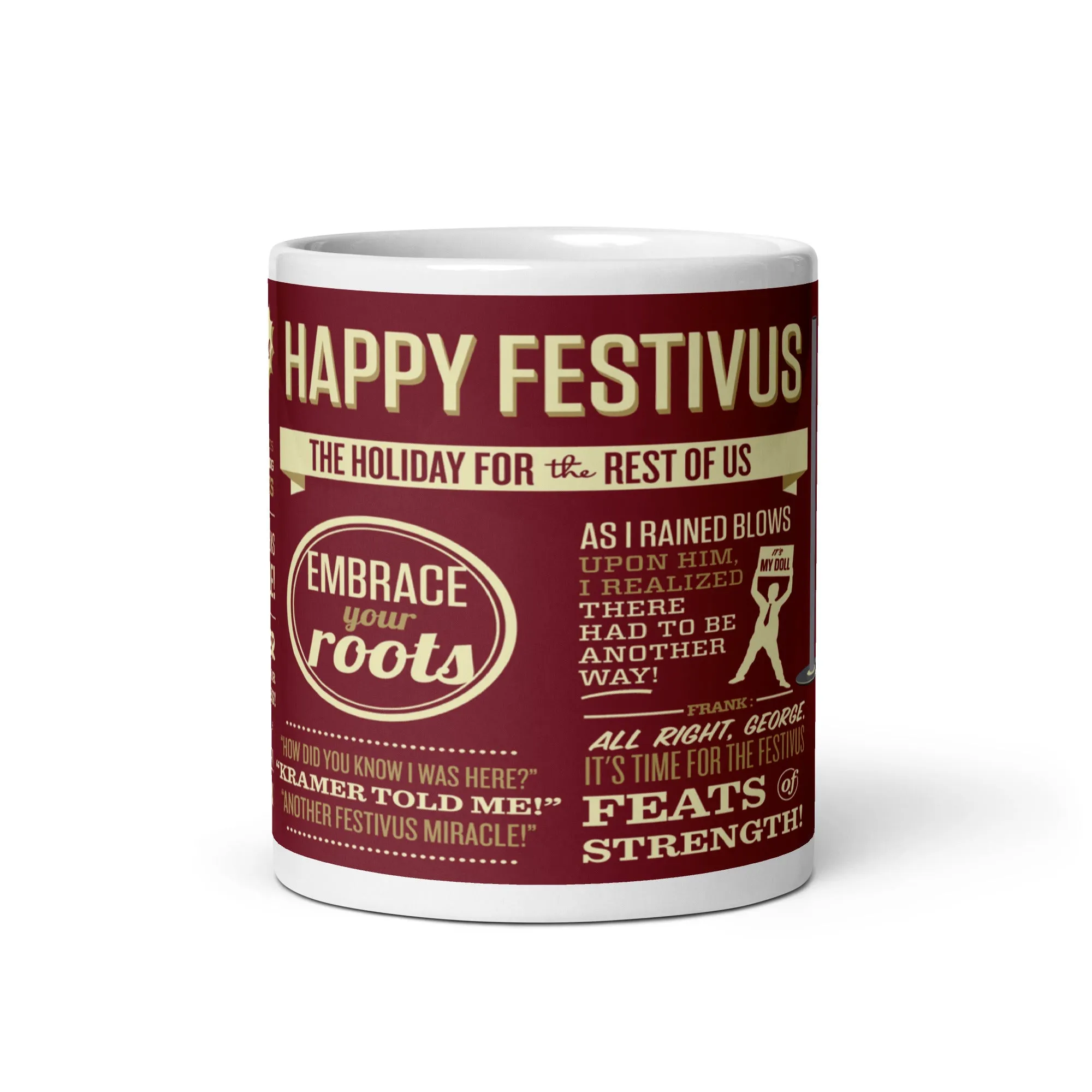 Festivus White glossy mug