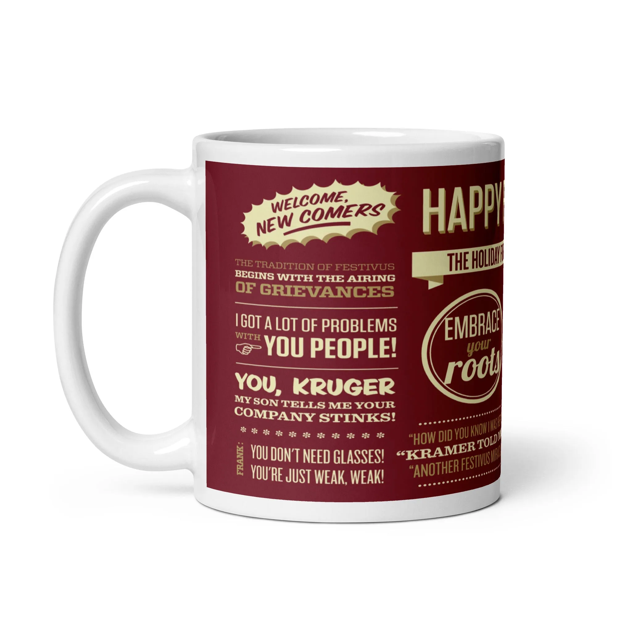 Festivus White glossy mug