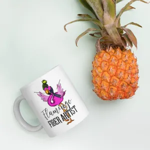 Flamingo Fiber Artist Coffee Mug