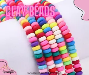 Flat Round Clay 6mm