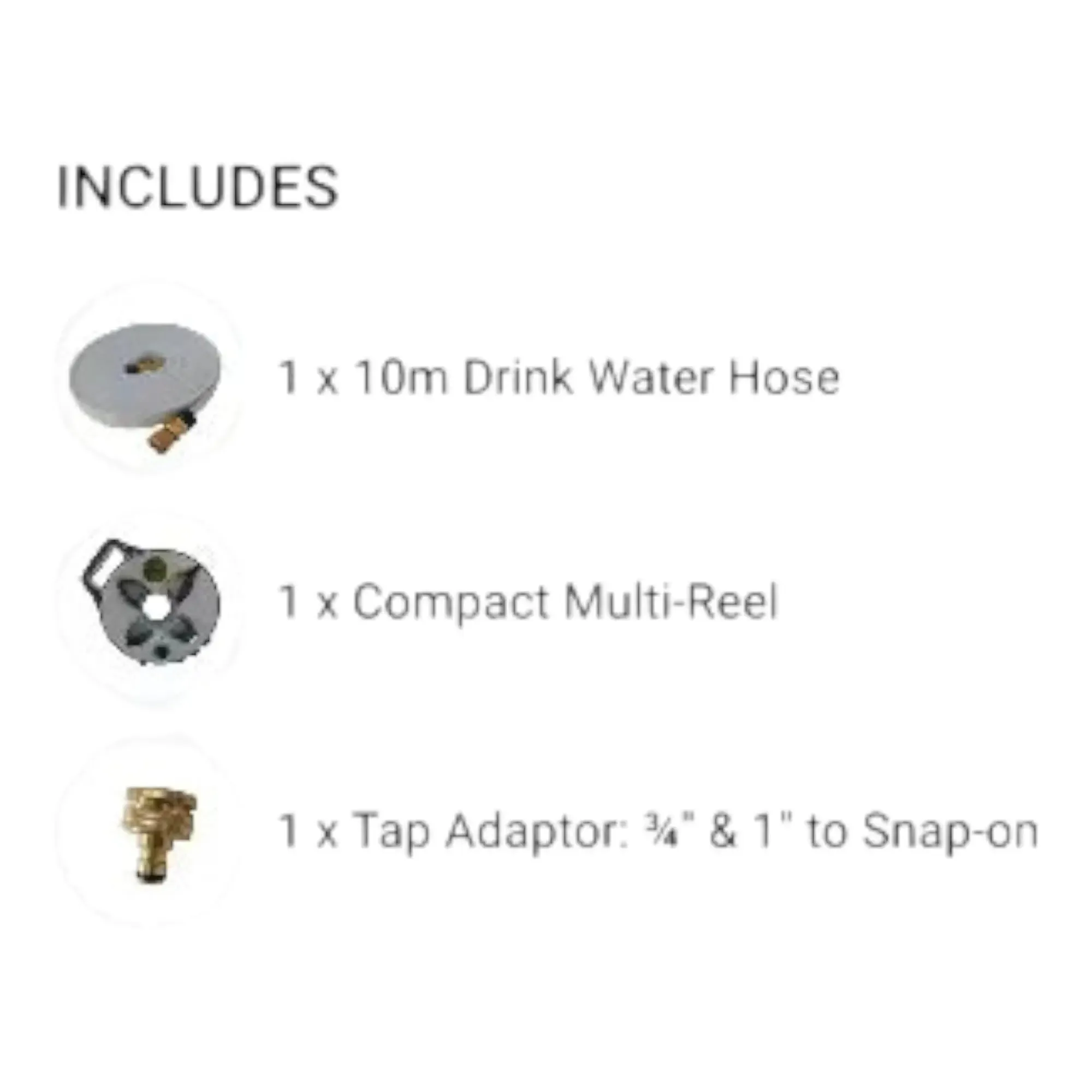 Flatout 7.5M Drinking Water Hose on Blue Compact Reel