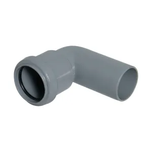 FloPlast Push Fit Waste 90' Conversion Bend 40mm Grey (Pack of 10)