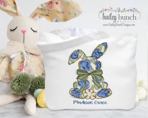 FLORAL Bunny Tote Bag FLORALBUNNYTOTE0520