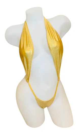 Foil Slingshot Bikini - Gold