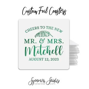 Foiled Wedding Coaster #51 - Cheers