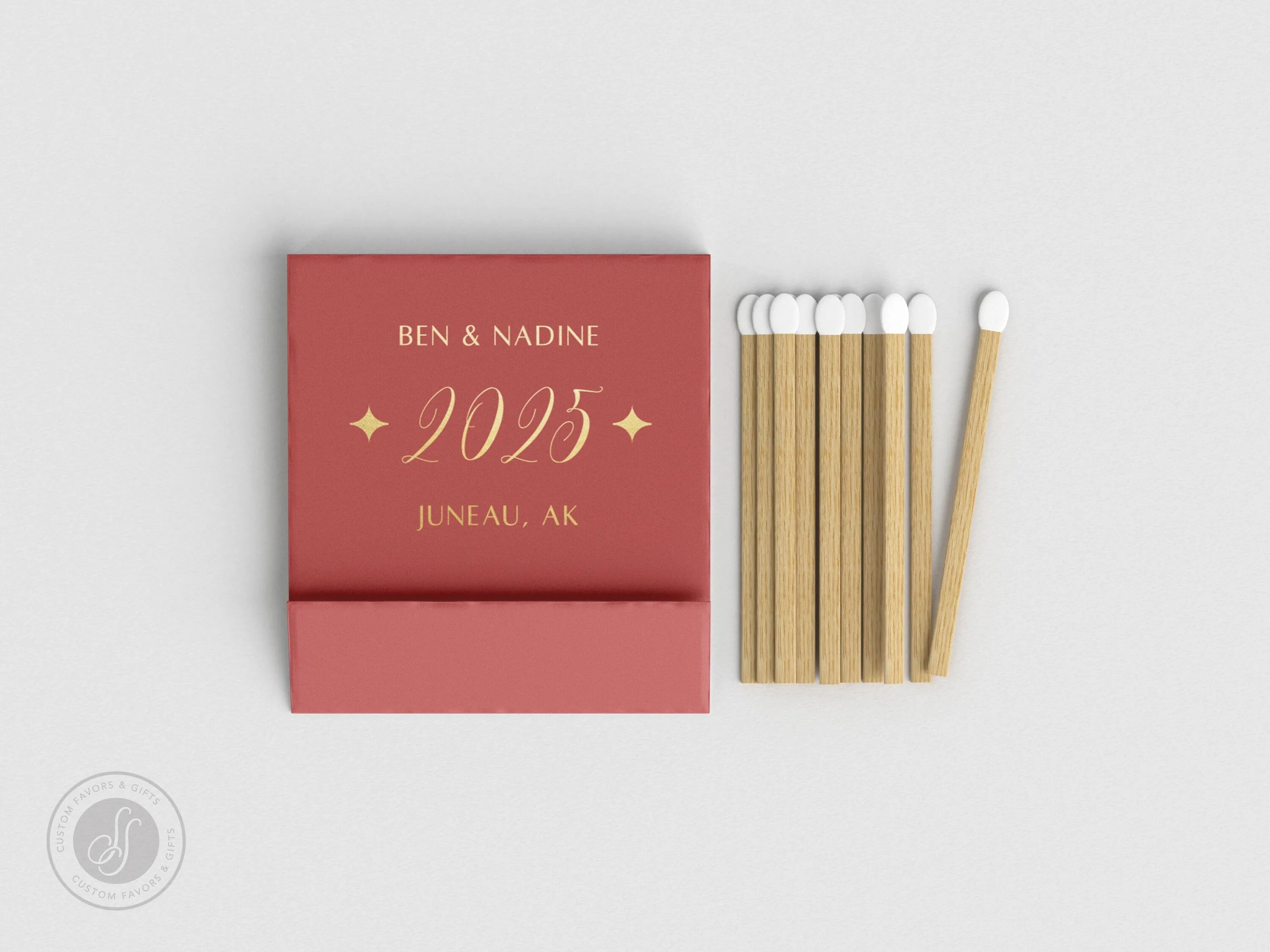 Foiled Wedding Matchbooks #19 - Wedding Matches, Match Book, Wedding Match Favors, Match Books, Candle Matches, Bridal Favors, Party Matches