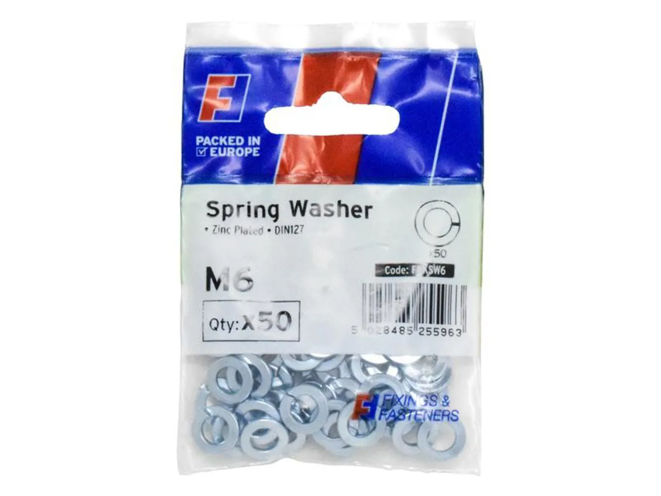 Forgefix Spring Washer M6 Forgepack 50
