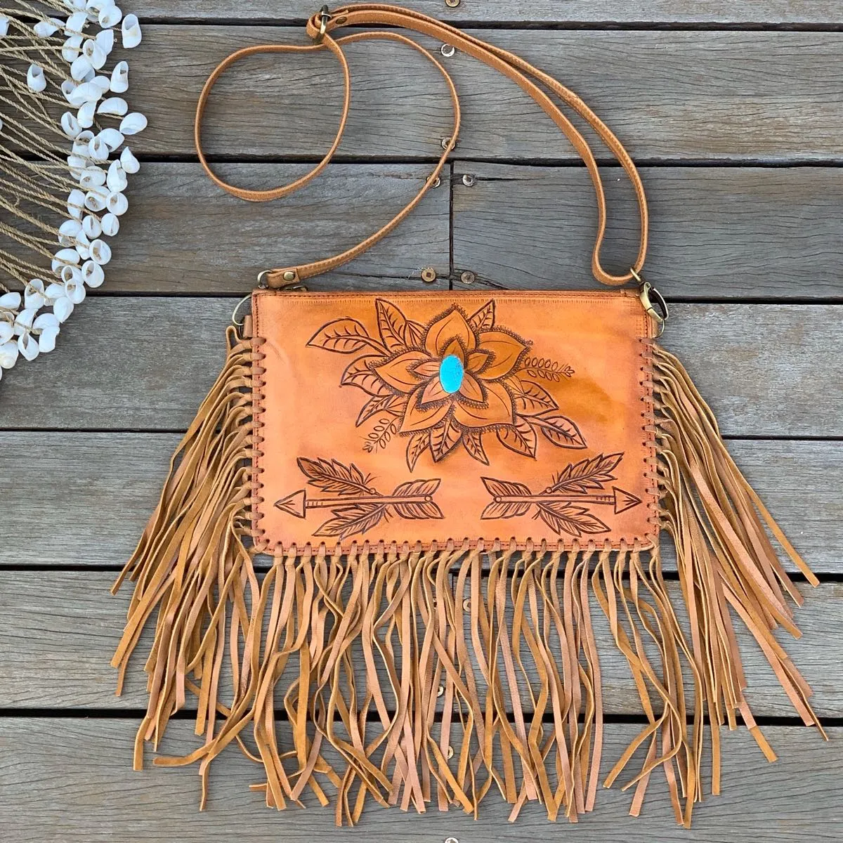 Free Spirit Fringe Bag - Vintage Tan