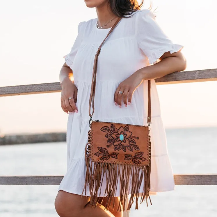 Free Spirit Fringe Bag - Vintage Tan
