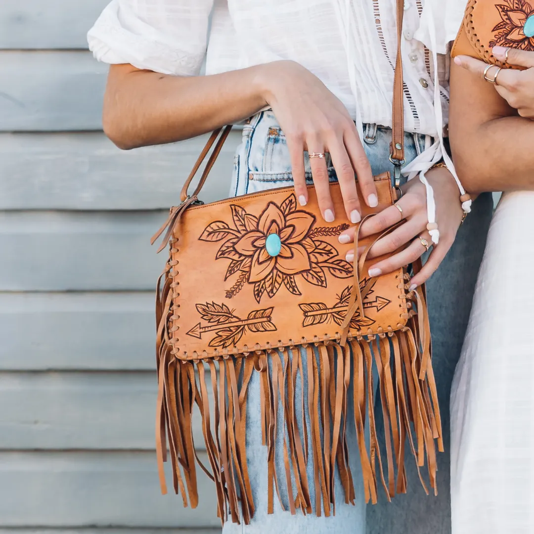Free Spirit Fringe Bag - Vintage Tan