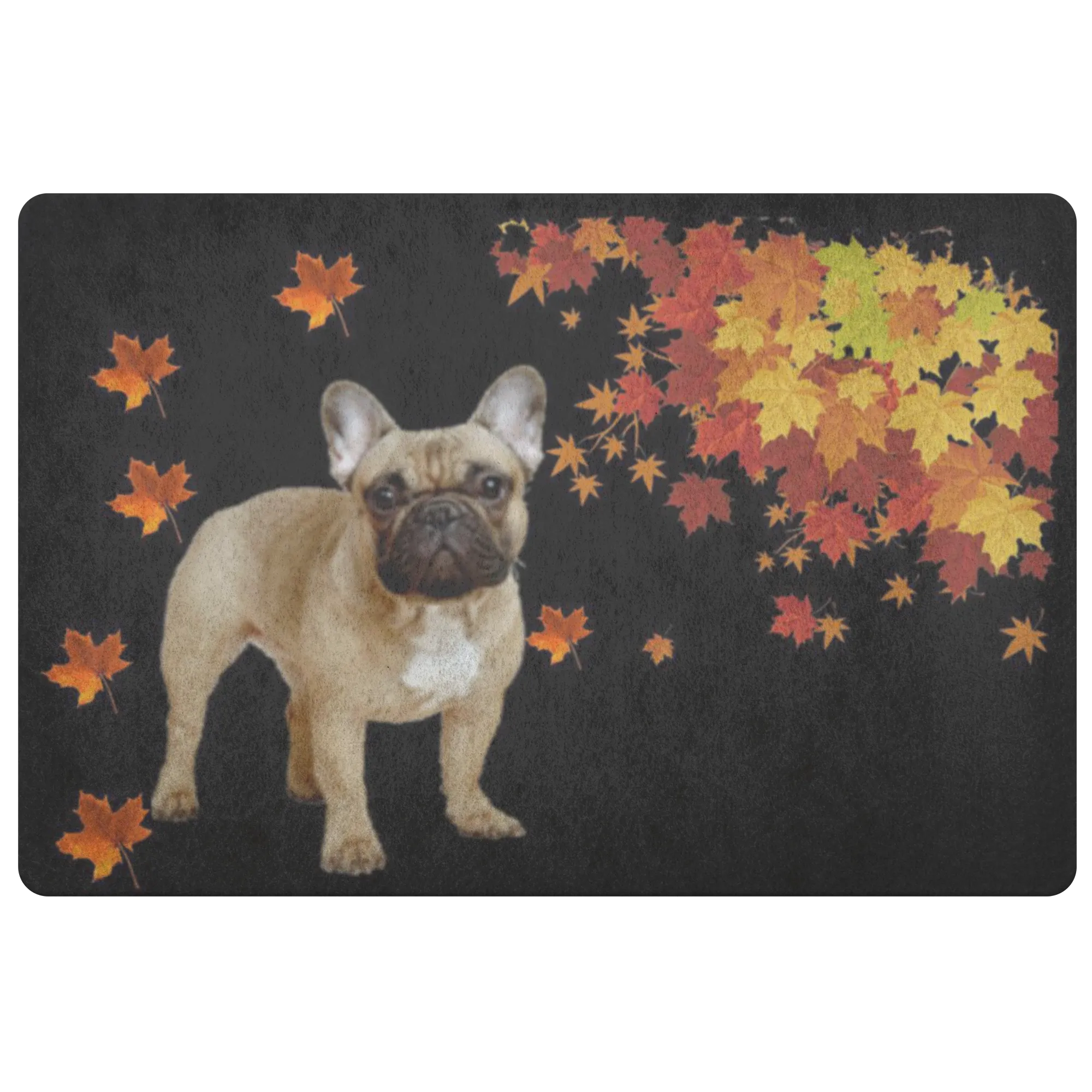 French Bulldog Doormat - Fall