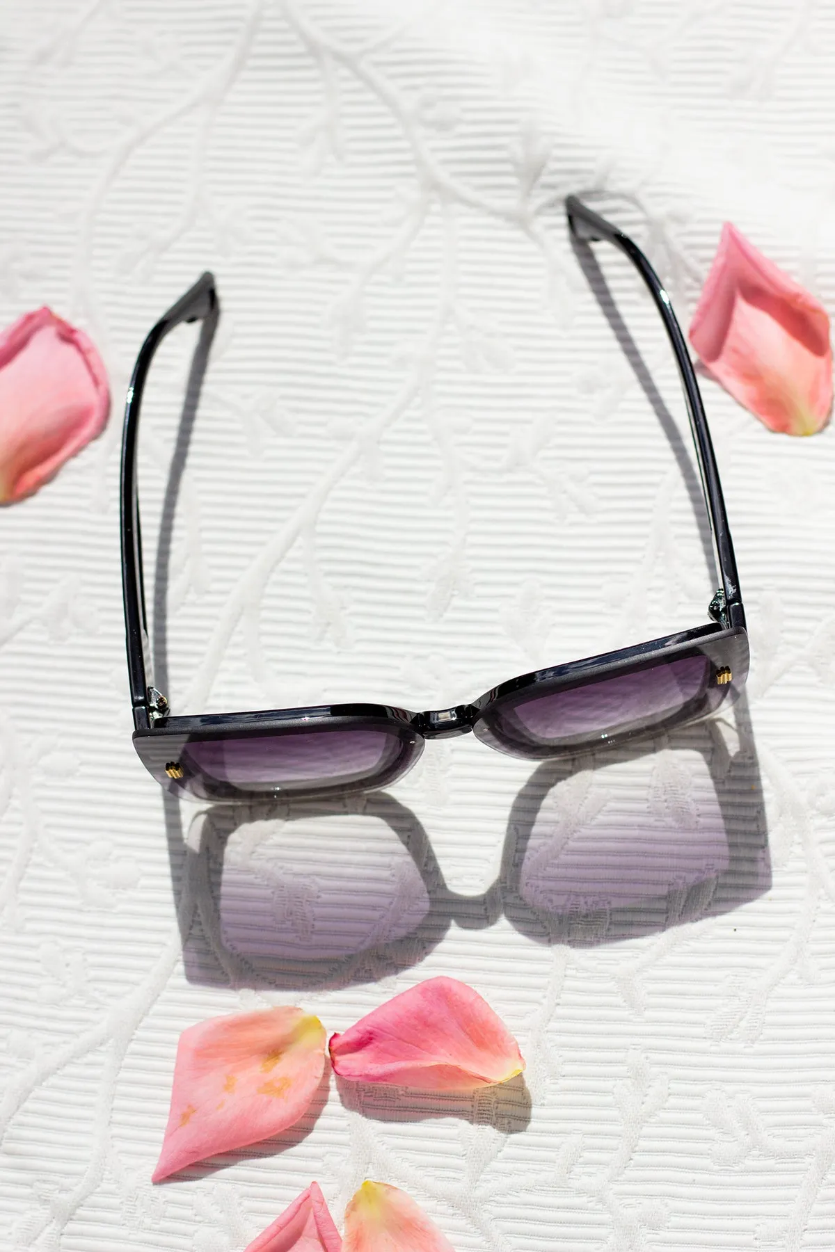 Front Lens Glitter Butterfly Sunglasses