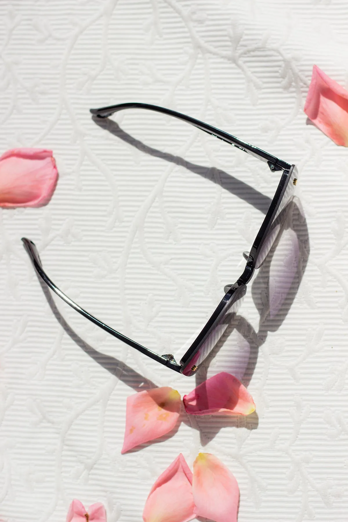 Front Lens Glitter Butterfly Sunglasses