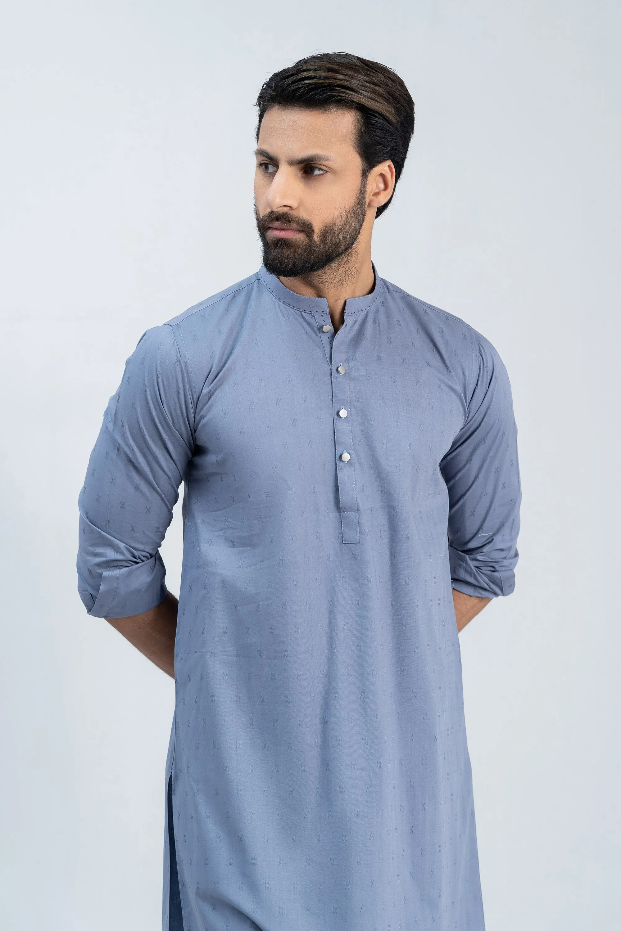 Gents Light Blue Kurta