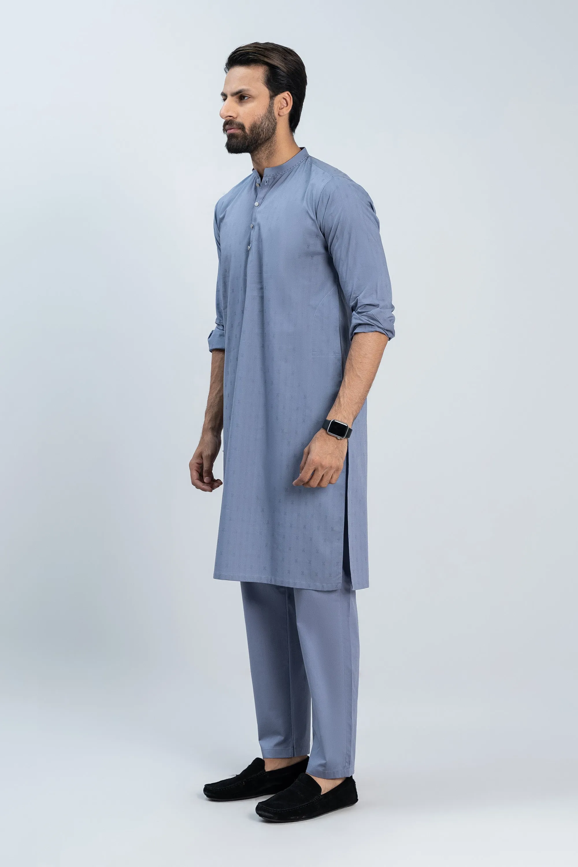 Gents Light Blue Kurta