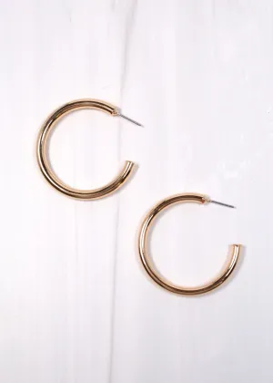 Georgina Hoop Earring SHINY GOLD