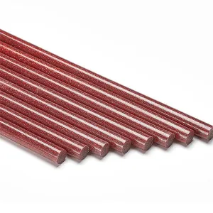 Glitter Red Colored Hot Melt Glue Sticks by Infinity Bond