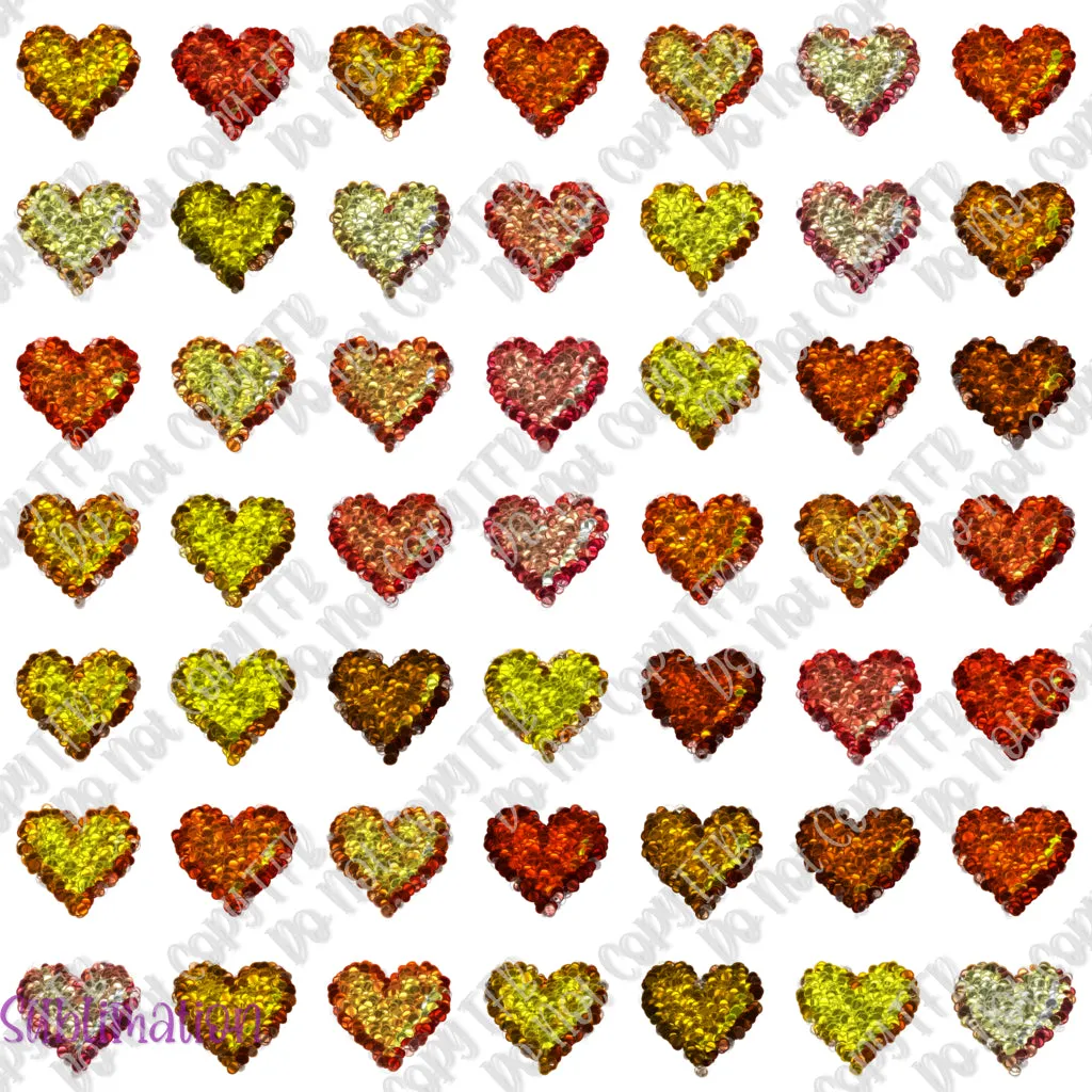 Glitter Shiny Hearts 6 Seamless sub