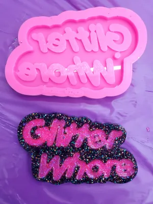 Glitter Whore Keychain Mold