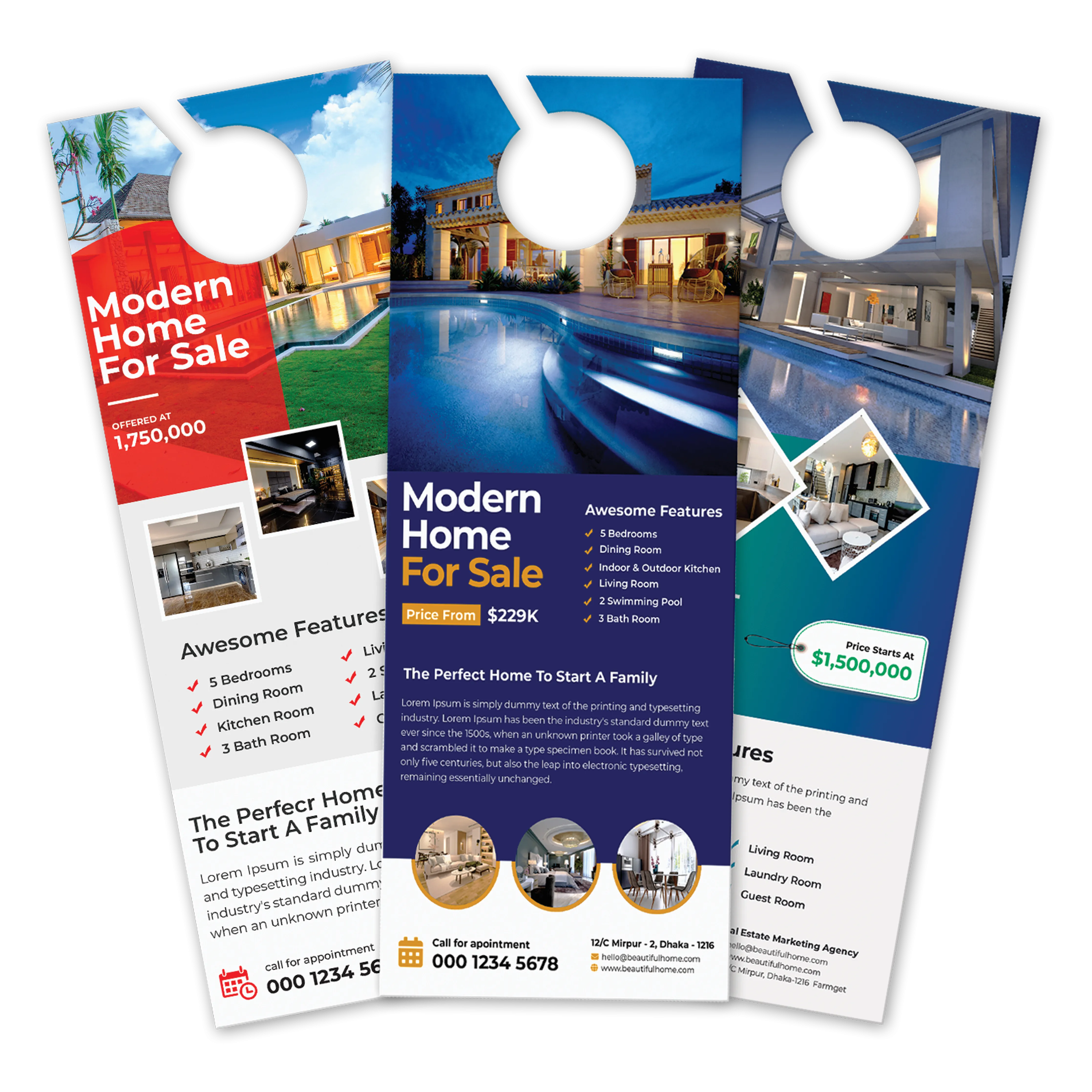 Glossy Cover Door Hangers