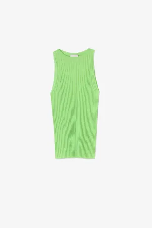 GLOSSY KNIT TANK