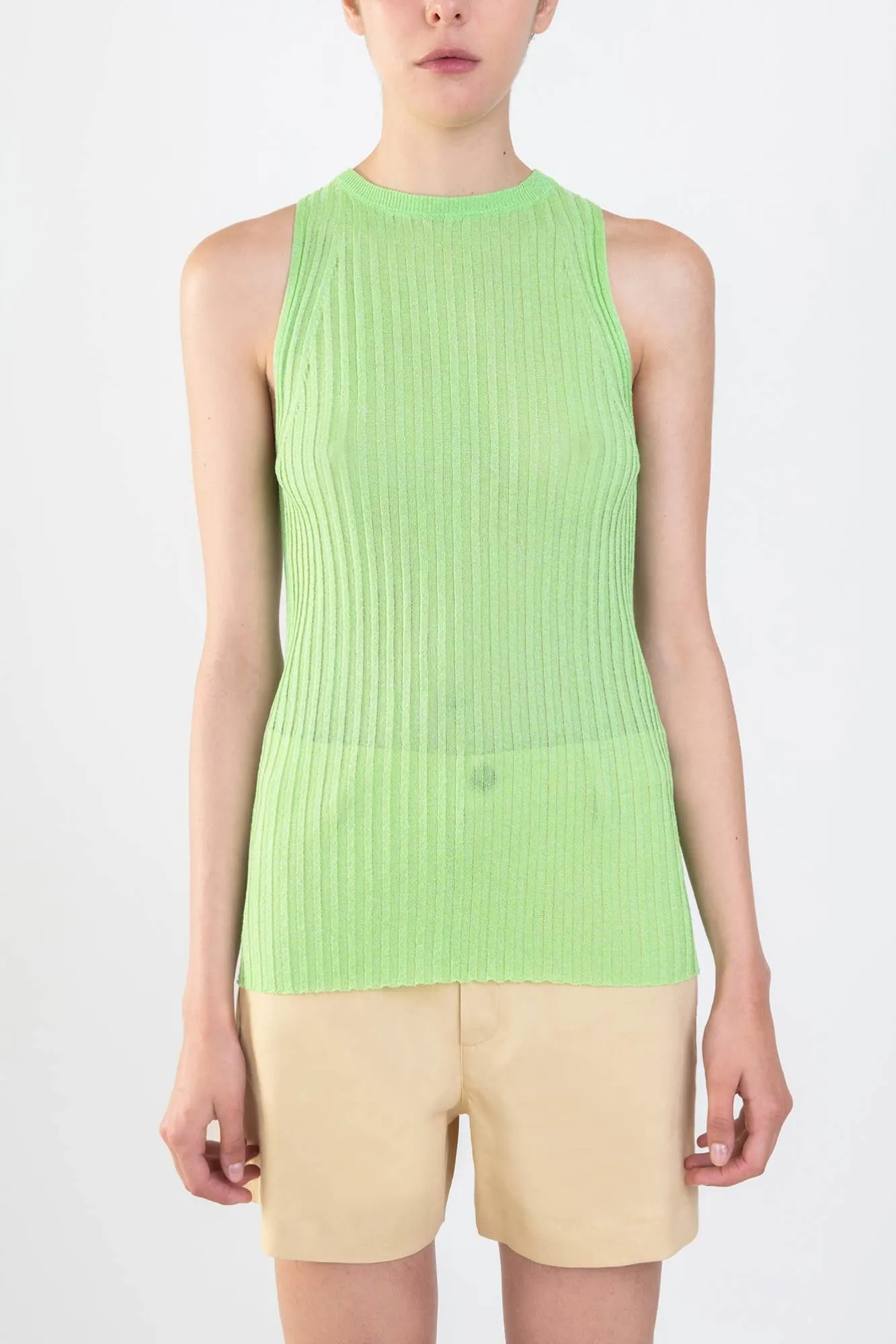 GLOSSY KNIT TANK