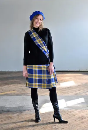 Gordon Red Muted Ladies Semi-Kilt