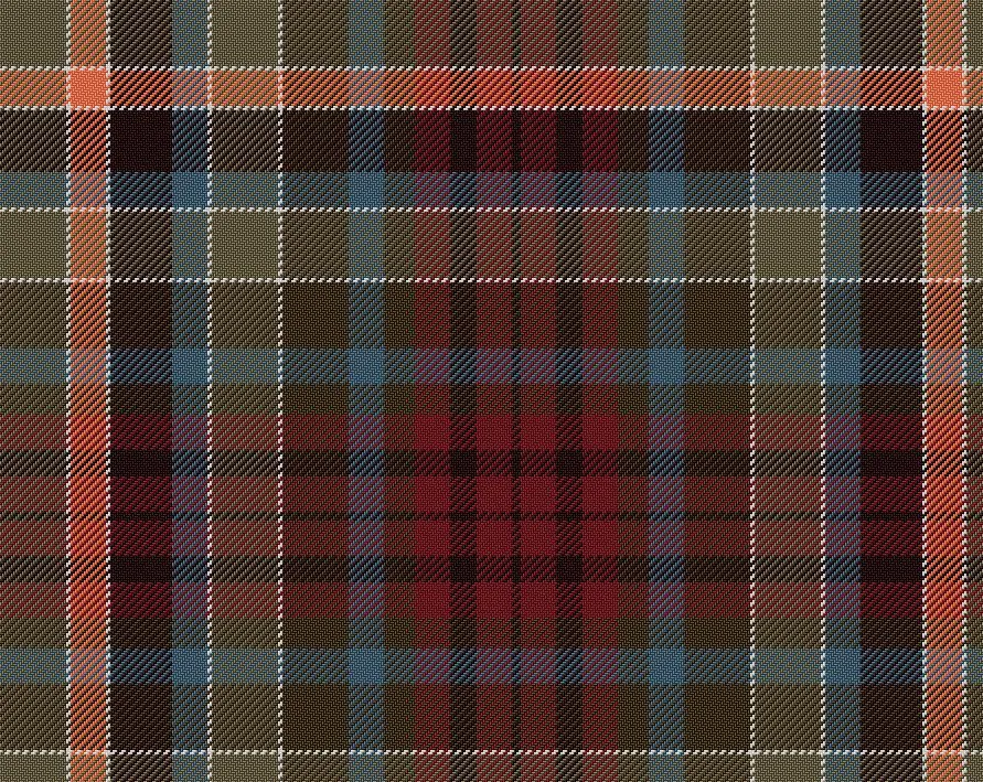 Gordon Red Muted Tartan Scarf