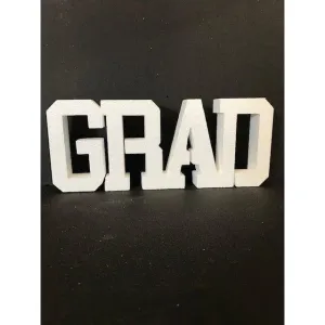 Grad College Font (EPS Foam Cutout)