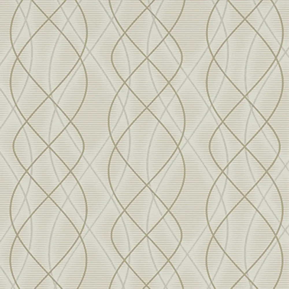 Graphic Swirls Beige Brown 6832-14 Wallpaper