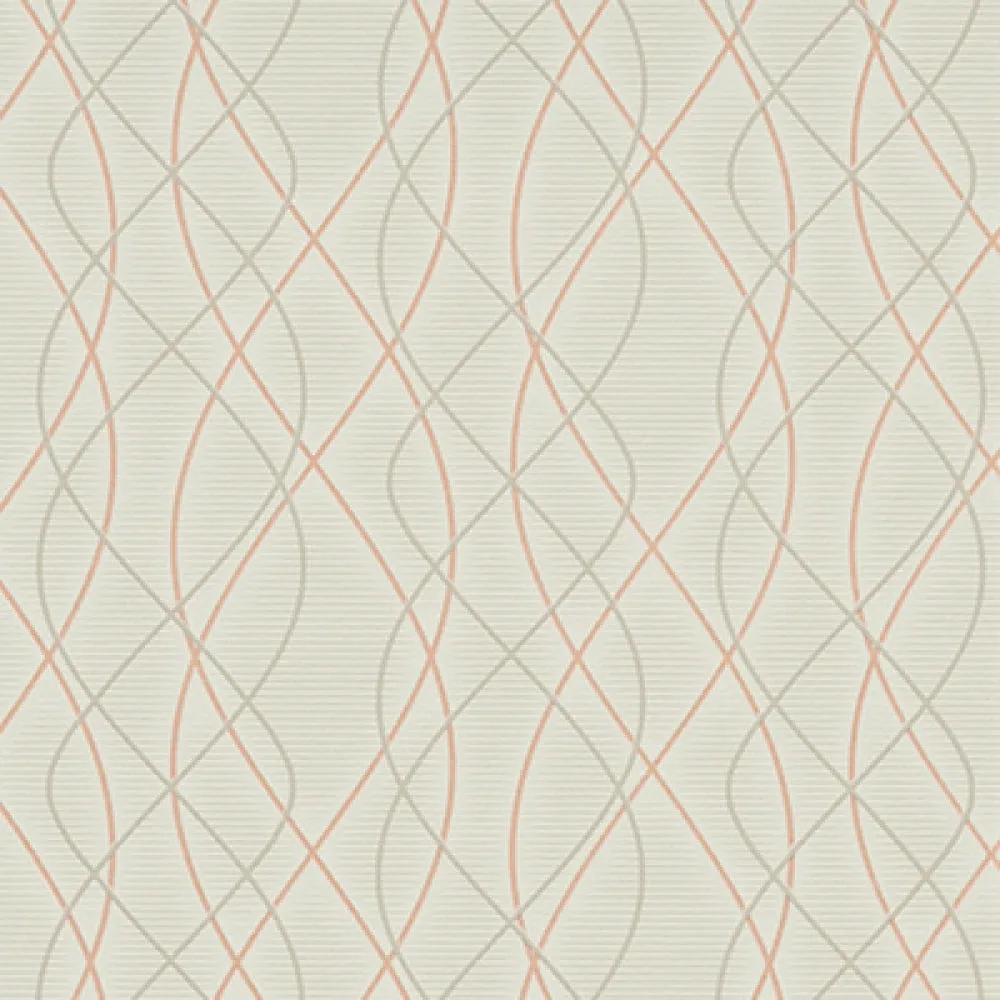 Graphic Swirls Red Grey 6832-50 Wallpaper