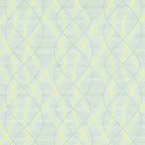 Graphic Swirls Teal Yellow 6832-35 Wallpaper
