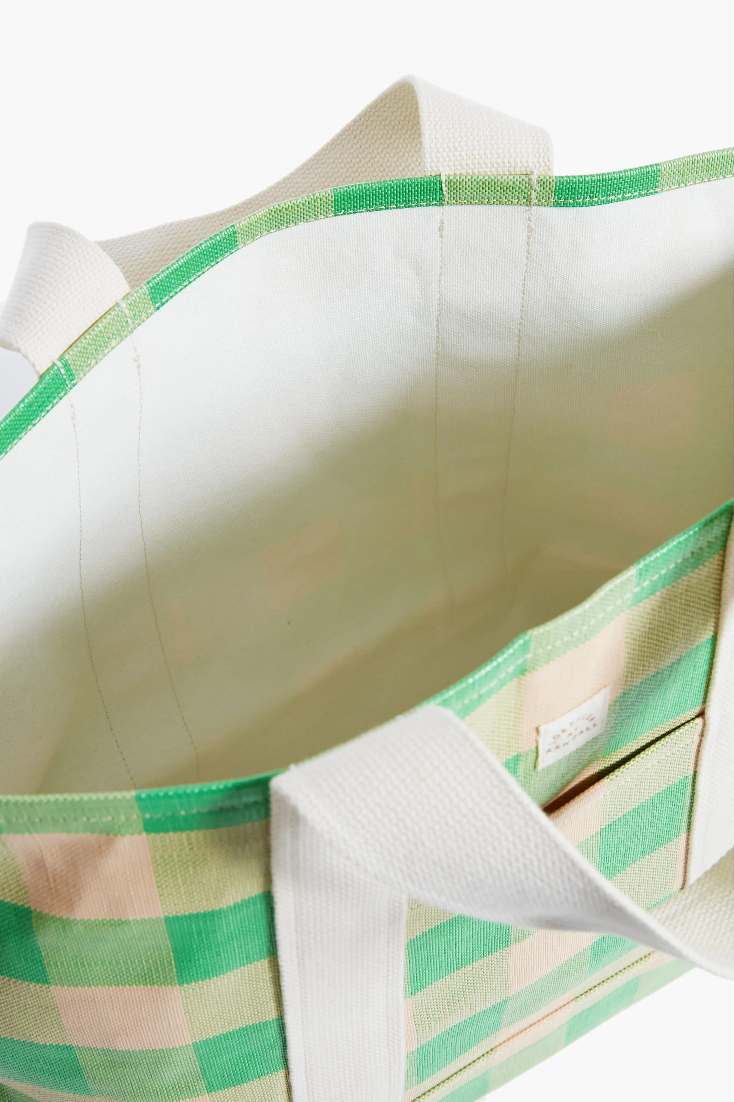 Green and Butterscotch Bodie Oversized Tote