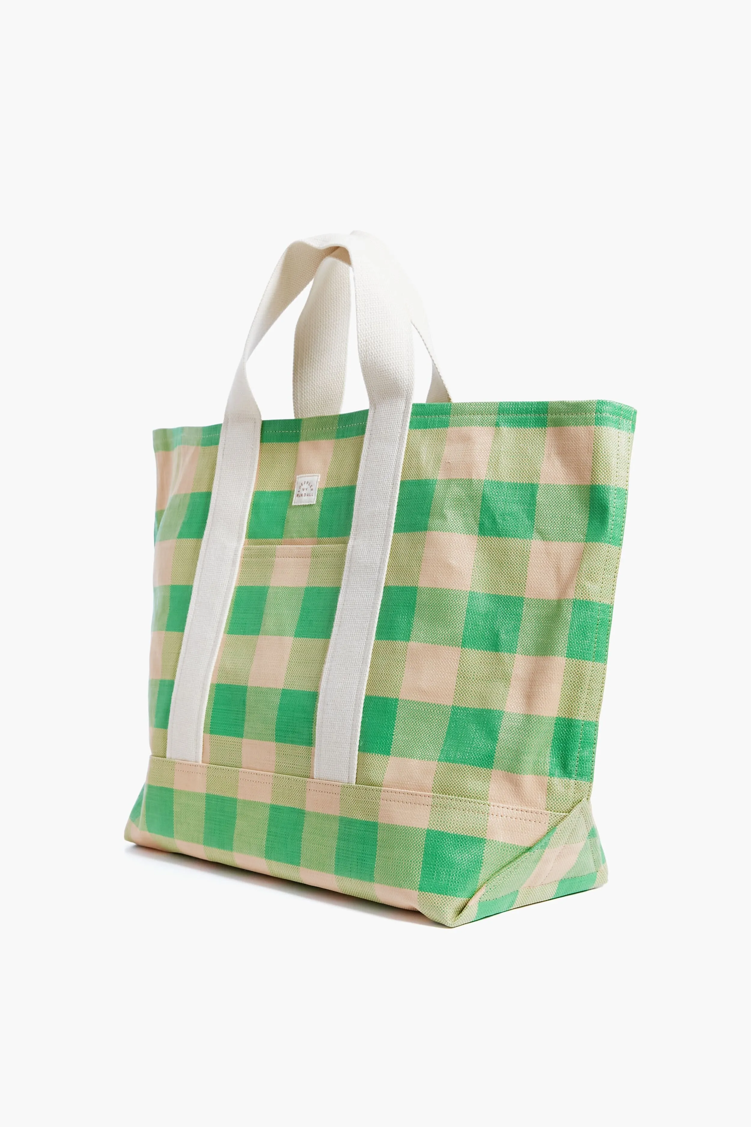 Green and Butterscotch Bodie Oversized Tote
