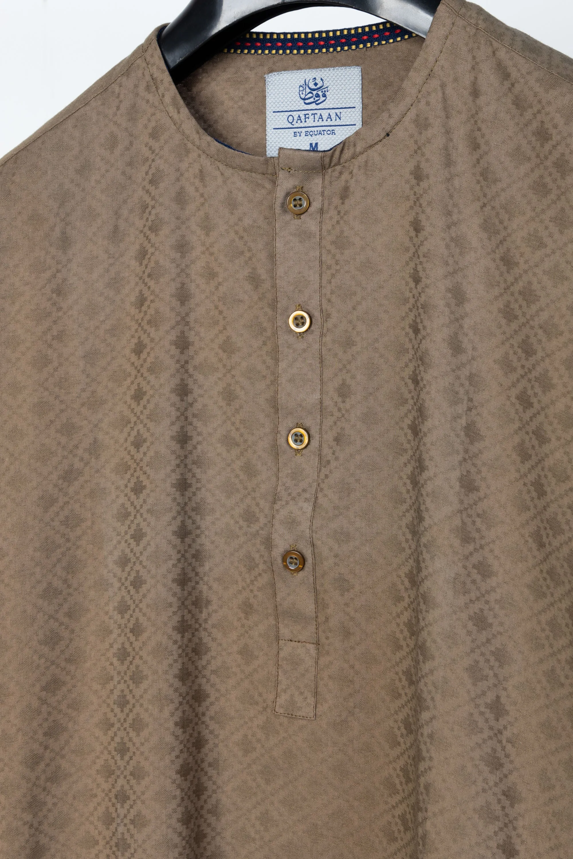 Green Cotton Dobby Kurta