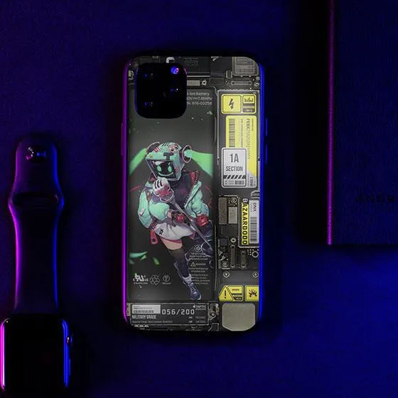 Green Parts Industrial LED Case for iPhone
