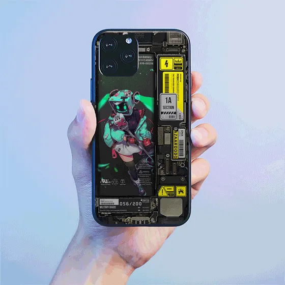 Green Parts Industrial LED Case for iPhone