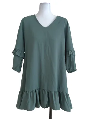 Green Plain Blouse