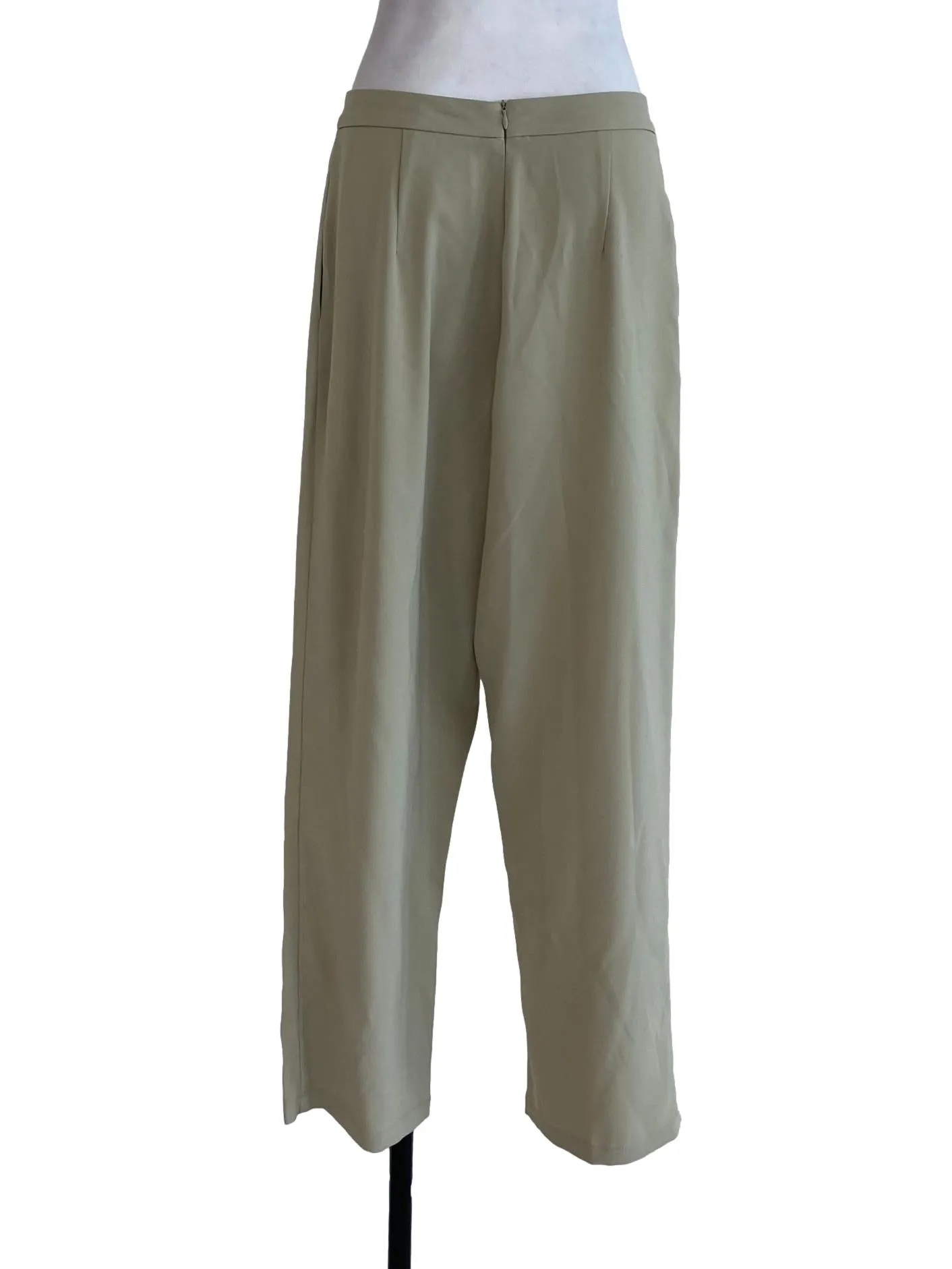 Green Plain Pants